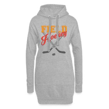 Feldhockey - Hoodie-Kleid - Grau meliert - Vorne