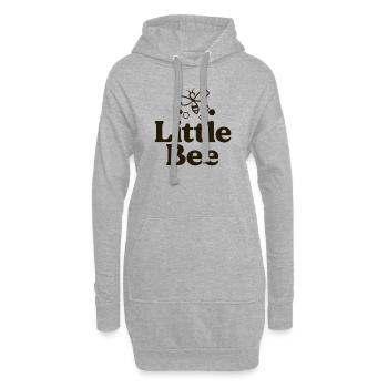 Kleine Bienen passende Familie Hummel Hemden - Hoodie-Kleid - Grau meliert - Vorne