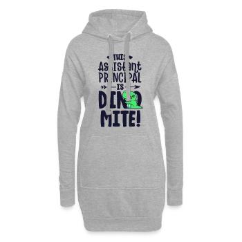 Dieser stellvertretende Schulleiter ist Dynamitlehrer - Hoodie-Kleid - Grau meliert - Vorne