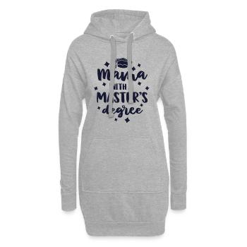 Maman avec une cérémonie de remise des diplômes de maîtrise Maman - Sweat-shirt à capuche long Femme - gris chiné - Devant