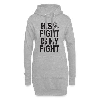 Sein Kampf ist Seltene Krankheiten Bewusstsein Frau - Hoodie-Kleid - Grau meliert - Vorne