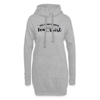 Dies ist meine Lieblings-Tee-Shirt-Tee-Liebhaber-Geschenke - Hoodie-Kleid - Grau meliert - Vorne