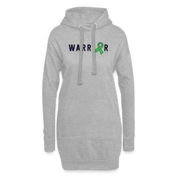 Mental Health Warrior Green Ribbon Bewusstsein - Hoodie-Kleid - Grau meliert - Vorne
