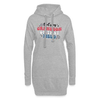 C’est mon petit-fils sur cette chemise de terrain mignon - Sweat-shirt à capuche long Femme - gris chiné - Devant