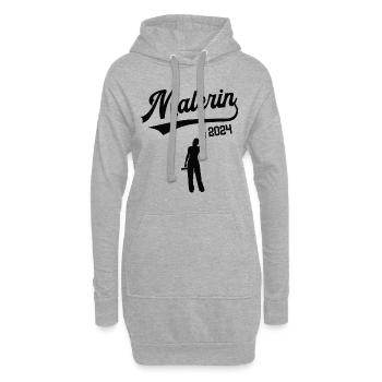 Malerin 2024 Beruf Malerei Lackiererin Azubi - Hoodie-Kleid - Grau meliert - Vorne