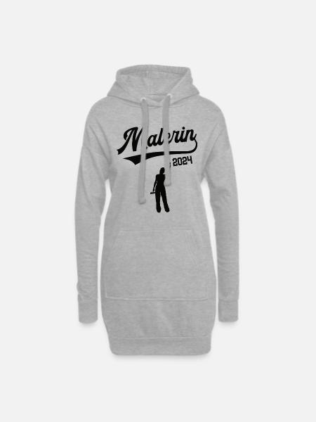 Malerin 2024 Beruf Malerei Lackiererin Azubi - Hoodie-Kleid - Grau meliert