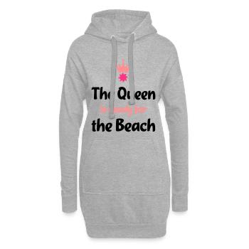 strand - Hoodie-Kleid - Grau meliert - Vorne