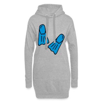 Cadeaux drôles pour les plongeurs - Sweat-shirt à capuche long Femme - gris chiné - Devant