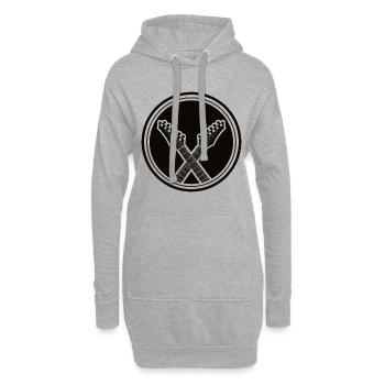 Gitarre - Guitar - Vintage Rock - Band - Hoodie Dress - heather grey - Front