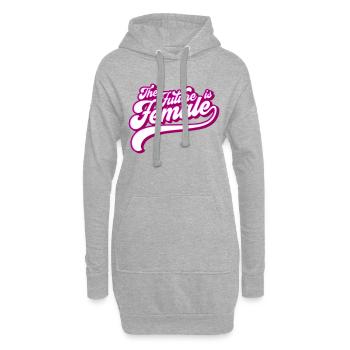 Autonomiser les femmes pour l’avenir | Les couleurs peuvent être modifiées - Sweat-shirt à capuche long Femme - gris chiné - Devant