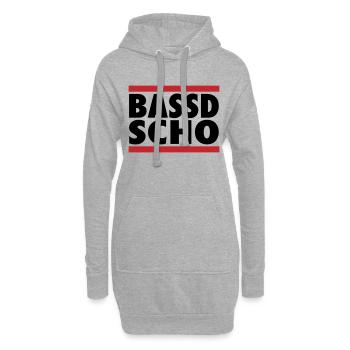 Passt schon Bassd scho Bayern | Farben änderbar - Hoodie-Kleid - Grau meliert - Vorne