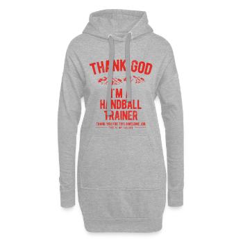 Gott Job Handballtrainer Sport Geschenke Shirts - Hoodie-Kleid - Grau meliert - Vorne