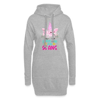 Enfant T Shirt 95 Ans Fille Anniversaire Cadeau - Hoodie-Kleid - Grau meliert - Vorne