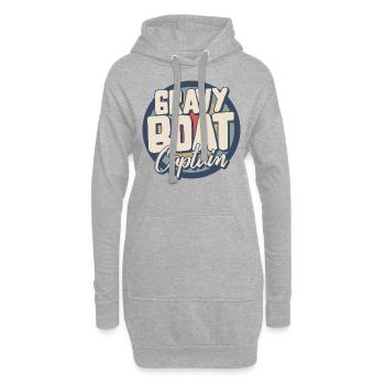 Thanksgiving-Shirt, Soßenboot-Kapitän süßes T-Shirt, - Hoodie-Kleid - Grau meliert - Vorne
