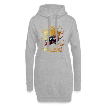 Maulwurf Tag Maulwurfsprobleme Rufen Sie einfach Avogadro's an - Hoodie-Kleid - Grau meliert - Vorne