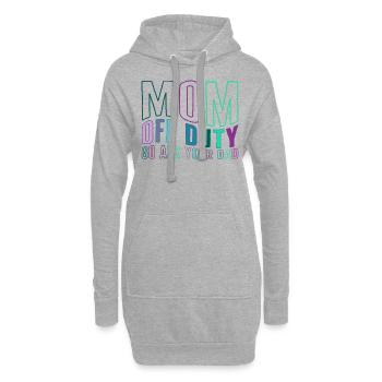 Mutter Hemd, Mama aus dem Dienst Geh frag deinen Vater T-Shirt, - Hoodie-Kleid - Grau meliert - Vorne