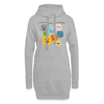 SPED-Lehrer-Shirt, es ist in Ordnung, all die zu fühlen - Hoodie-Kleid - Grau meliert - Vorne