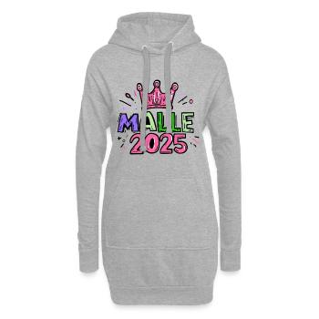 Malle 2025 Majorque - Sweat-shirt à capuche long Femme - gris chiné - Devant