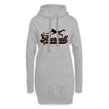 Les couleurs peuvent être modifiées | Joueur de Floorball Floorball - Sweat-shirt à capuche long Femme - gris chiné - Devant