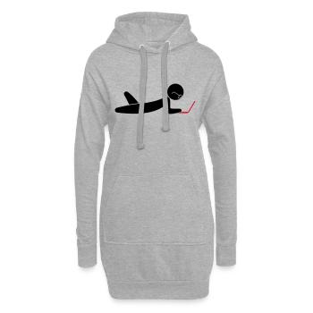 A programmer using a laptop - Hoodie Dress - heather grey - Front