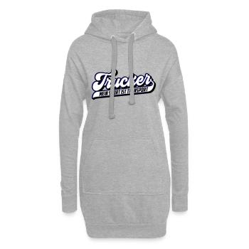 Trucker Mein Sport ist Transport | Farben änderbar - Hoodie-Kleid - Grau meliert - Vorne