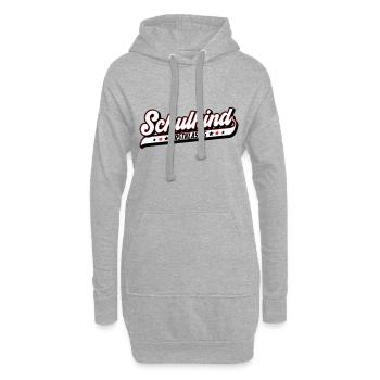 Schulkind Erstklassig | Farben änderbar - Hoodie-Kleid - Grau meliert - Vorne