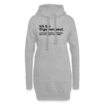 Ergotherapeut Ergotherapie Beruf Spruch Geschenk - Hoodie-Kleid - Grau meliert - Vorne