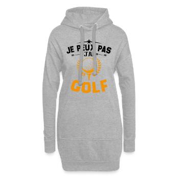 Je Peux Pas J'ai Golf Cadeau Pour Joueur De Golf - Sweat-shirt à capuche long Femme - gris chiné - Devant