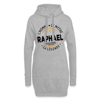 Raphaël L'Homme Le Mythe La Légende - Sweat-shirt à capuche long Femme - gris chiné - Devant