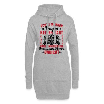 Pompiers protection respiratoire vrais hommes - Sweat-shirt à capuche long Femme - gris chiné - Devant