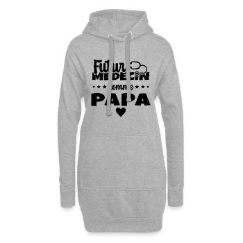 Futur Médecin Comme Papa Humour Docteur - Sweat-shirt à capuche long Femme - gris chiné - Devant