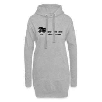 Wohnmobil Camper Lustige Sprüche Geschenke - Hoodie-Kleid - Grau meliert - Vorne