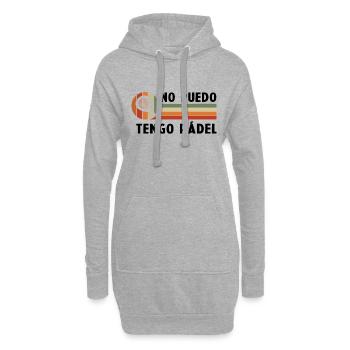 Ich kann keinen Vintage-Padel-Padelschläger haben - Hoodie-Kleid - Grau meliert - Vorne