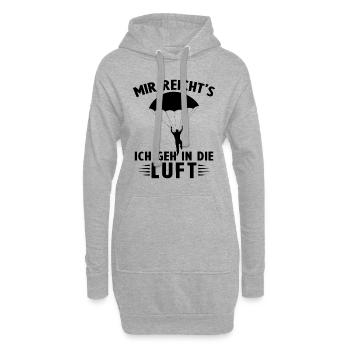 Mir reichts ich geh in die luft - Hoodie-Kleid - Grau meliert - Vorne