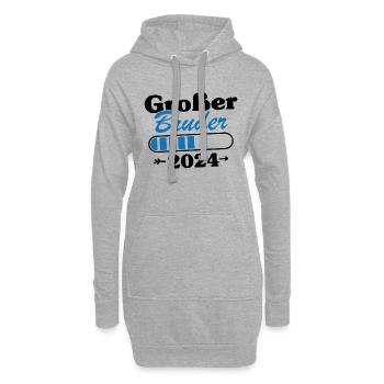 Großer Bruder Loading 2024 - Hoodie-Kleid - Grau meliert - Vorne