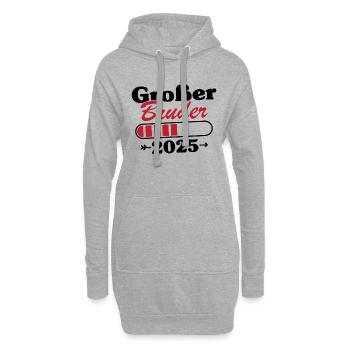 Großer Bruder Loading 2025 - Hoodie-Kleid - Grau meliert - Vorne