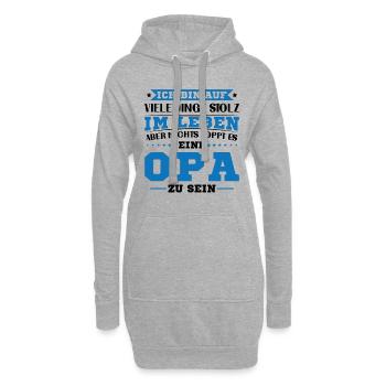 Nichts toppt es eine Opa zu sein - Hoodie-Kleid - Grau meliert - Vorne
