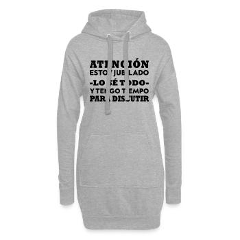 Plaisir de la retraite Je suis un grand-parent professionnel - Sweat-shirt à capuche long Femme - gris chiné - Devant