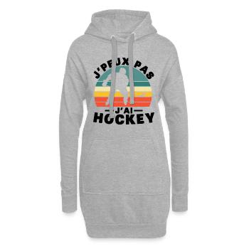 I Can't I Have Hockey Humor Gift - Hoodie-Kleid - Grau meliert - Vorne