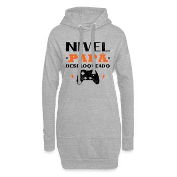 Vater-Level freigeschaltet Beabsichtigte Eltern - Hoodie-Kleid - Grau meliert - Vorne