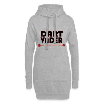 Dart Sprüche lustig Männer Motiv Darts Geschenk - Hoodie-Kleid - Grau meliert - Vorne