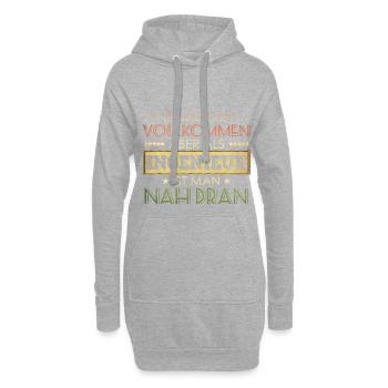 lustiger Spruch Ingenieur - Hoodie-Kleid - Grau meliert - Vorne