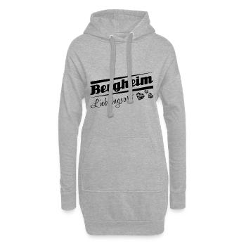 Bergheim - Lieblingsort mit Stadtnamen - Hoodie-Kleid - Grau meliert - Vorne