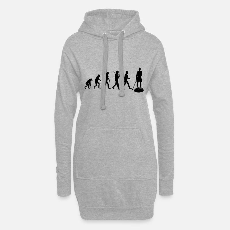 SUP Evolution Geschenk - Hoodie-Kleid - Grau meliert