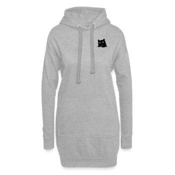 Katzenliebhaber Katzenbesitzer Babykatzen Liebhabe - Hoodie-Kleid - Grau meliert - Vorne