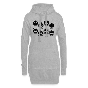 Funny Halloween Pumpkin Party I Funny Halloween Pu - Hoodie Dress - heather grey - Front