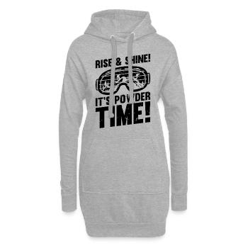 Freeskiing Ski Freestyle-Skiing Wintersports Skier - Hoodie-Kleid - Grau meliert - Vorne