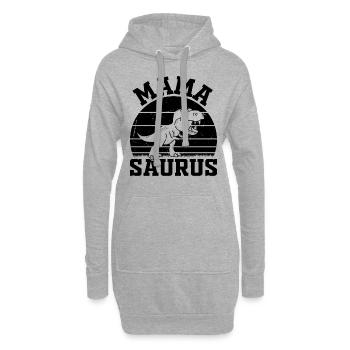 Mama Saurus Mama Dino - Mamasaurus - Sweat-shirt à capuche long Femme - gris chiné - Devant