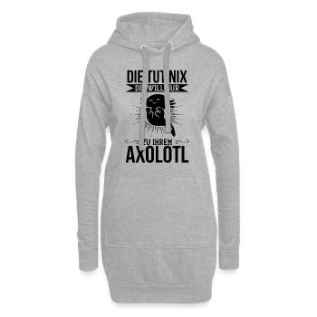 Schwanzlurch - Die Tut Nix Die Will Nur Zu Ihrem A - Hoodie-Kleid - Grau meliert - Vorne