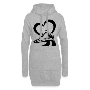 Mountain Heart Outdoor Trekking - Mountain Hiking - Hoodie-Kleid - Grau meliert - Vorne